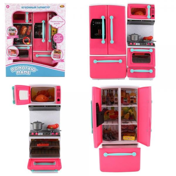 Помогаю Маме. Кухонный гарнитур в наборе с аксессуарами, со световыми и звуковыми эффектами (пластик)